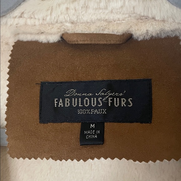 Donna Salyers’ Fabulous Furs Faux Fur Penny Lane Coat SzM - Picture 2 of 13